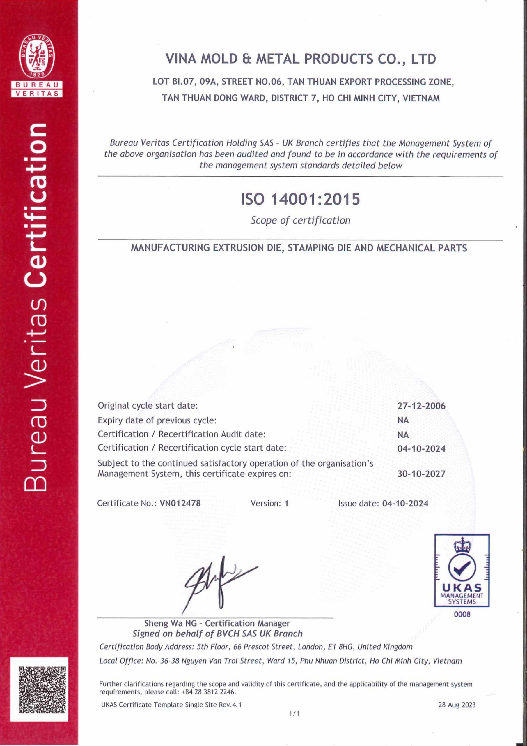 Giới thiệu 5 GCN ISO 140012015 MOI NHAT scaled